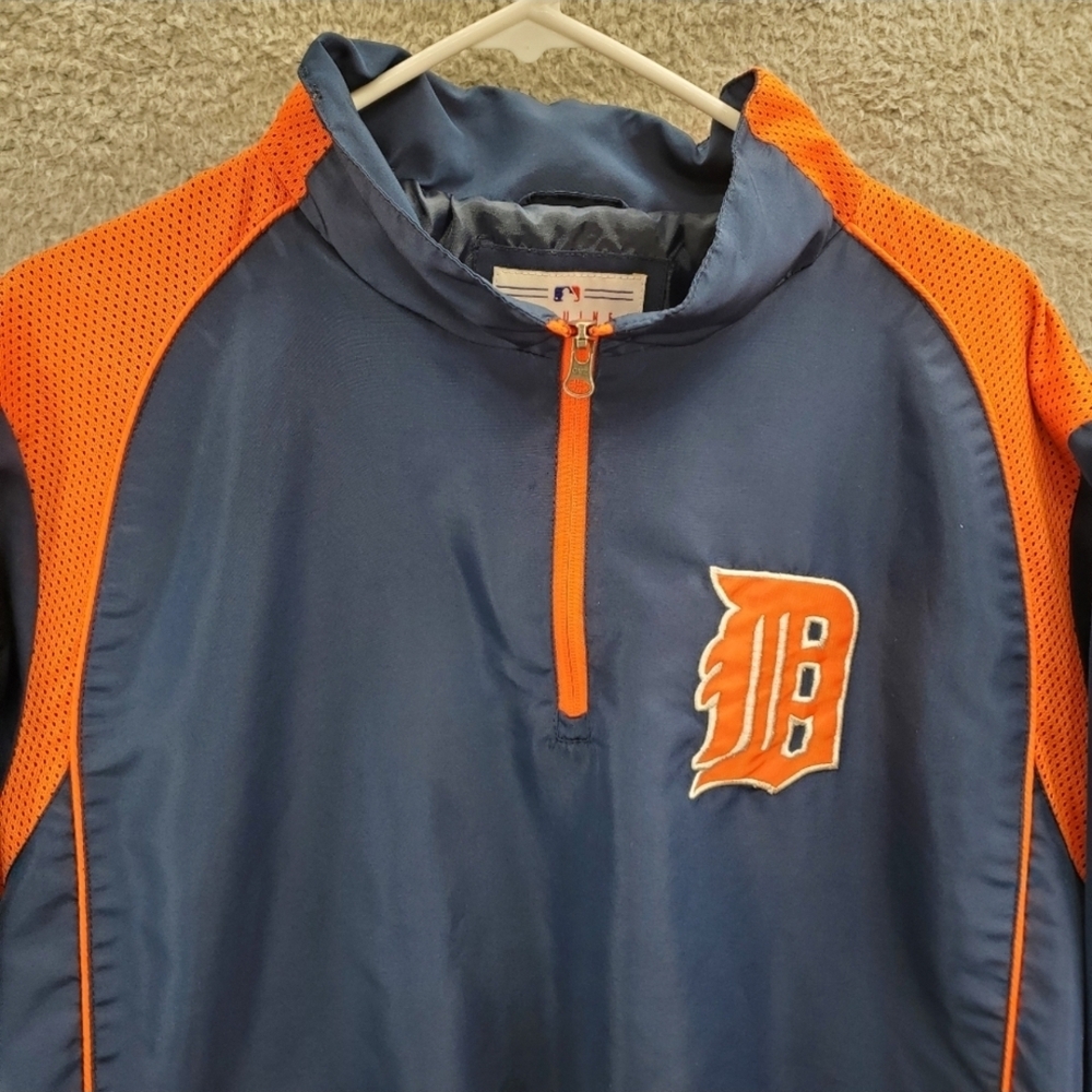 Detroit Tigers Blue and Orange Pullover